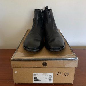 BNWOB H by Hudson Black Kansai Chelsea Boot US 10